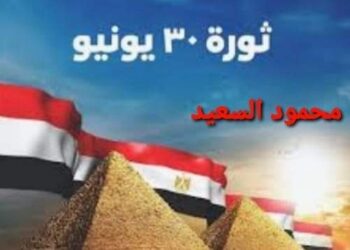 في ذكري الأحتفال بثورة 30 يونيو