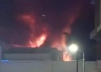 عاجل .. حريق هائل بفندق هيلتون سيدي بشر