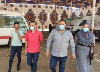 اليوم الأول للقافلة الطبية ضمن مبادرة «حياة كريمة» بالغربية