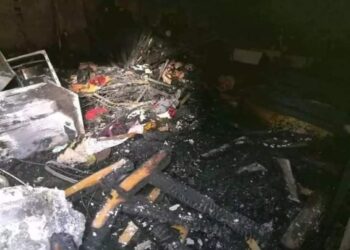 حريق يلتهم منقولات عروسة