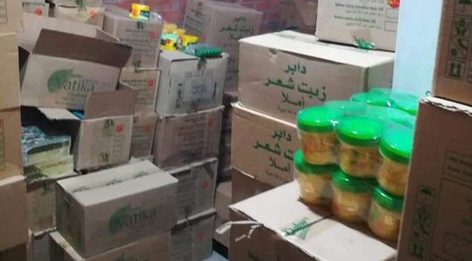 ضبط مخزن مستحضرات تجميل غير مرخص بطنطا أول