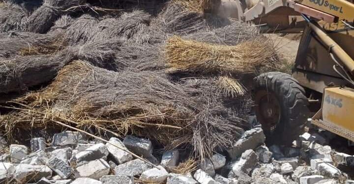 إزالة 46 حالة تعدي على مساحة 5385 متر مربع بنطاق 2 مراكز.