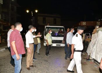 محافظ الغربية في جولة ليلية حتى منتصف الليل بشوارع طنطا