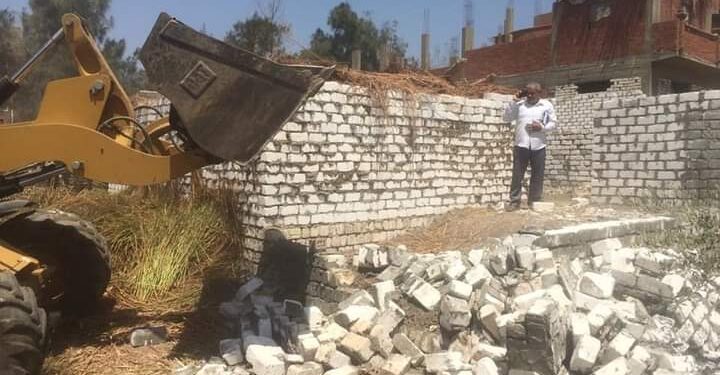 زراعة ابشواى إزالة 4 حالات تعدى بالبناء المخالف