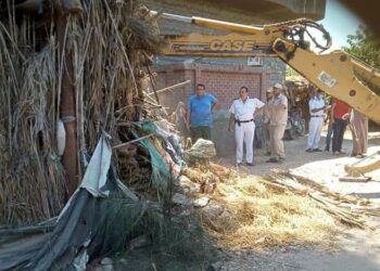 ازالة عدد ١٨ حالة ازالة على مساحة ٣٣٠ م٢ بنطاق قرية أريمون اليوم