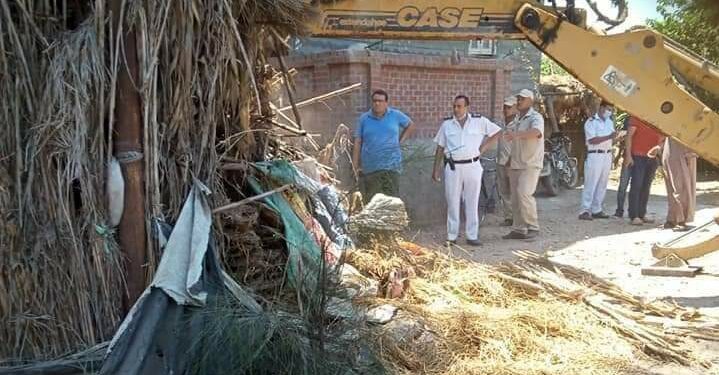 ازالة عدد ١٨ حالة ازالة على مساحة ٣٣٠ م٢ بنطاق قرية أريمون اليوم