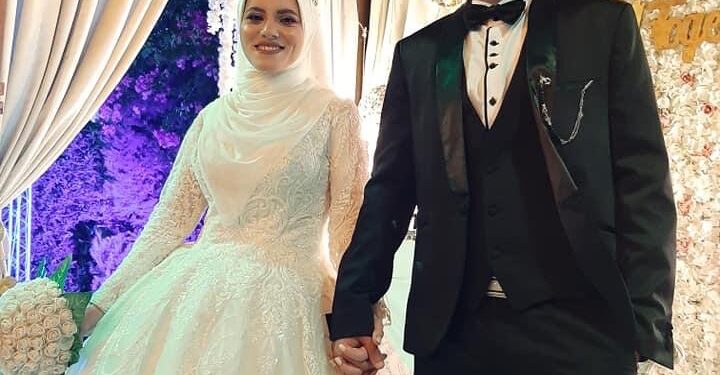 حكايه وطن تهنئ اجمل عروسين ايه واحمد