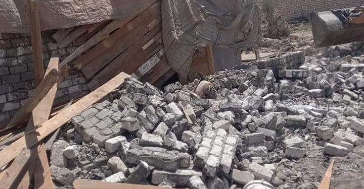 تم ازاله ٢ حاله تعدى اعاده بناء بزمام ناحية شكشوك