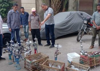 تحرير 241 محضر وغلق وتشميع 50 ورشة ومحل تجاري  في قرى ومدن الغربية.