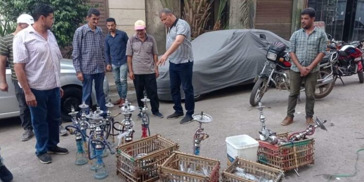 تحرير 241 محضر وغلق وتشميع 50 ورشة ومحل تجاري  في قرى ومدن الغربية.