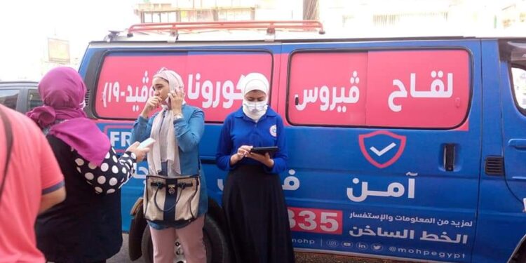 استمرار إقبال المواطنين على مراكز تطعيمات لقاح فيروس كورونا على مستوى المحافظة.