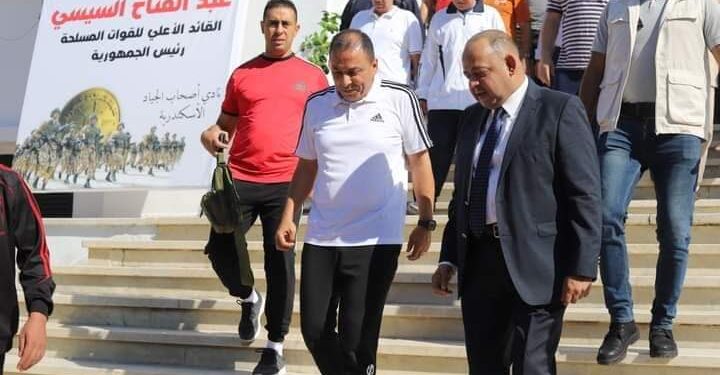 قائد المنطقة الشمالية والمحافظ بضيافة نادي الجياد باحتفالات نصراكتوبر.