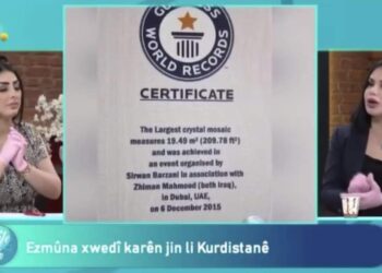 ژيمان محمود تدخل موسوعة جينيس بأفضل لوحة كريستال.