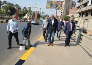 محافظ القليوبية يقوم بجولة لمتابعة رفع كفاءة كوبري المظلات ومحيط قصر محمد علي.