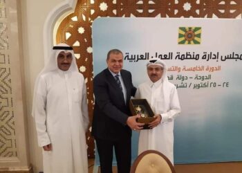 سعفان يشارك في الجلسة الإجرائية لمجلس إدارة العمل العربية بالدوحة.