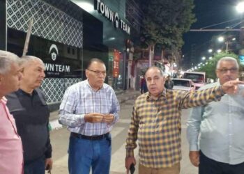 جولة ليلية لمحافظ الشرقية بمدينتي الزقازيق والقنايات.