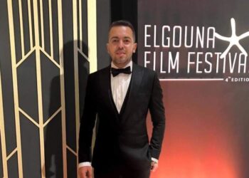 احمد فرج يودع بلاتوه مسلسل” المماليك” لبيومى فؤاد