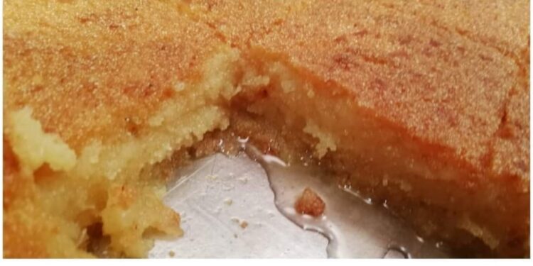 بسبوسة بالسيرب البارد .