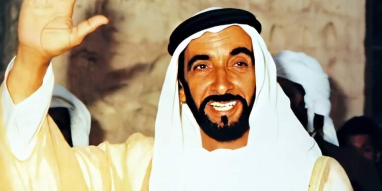 الشيخ زايد آل نهيان (رحمه الله).