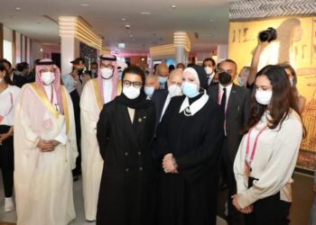 “نيفين جامع” إقبال كبير على الجناح المصري من الزوار والوفود الرسمية والشخصيات العامة.