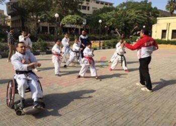 منتخب مصر لاصحاب الهمم للكاراتيه الأول في بطولة العالم بدبي