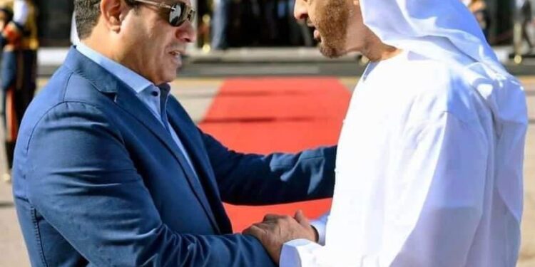 الرئيس عبد الفتاح السيسي يتلقى اتصالًا هاتفيًا من ولي عهد أبو ظبي