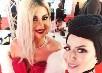 مي مصطفى في مهرجان القاهرة بإطلالة من توقيع محمود غالي.