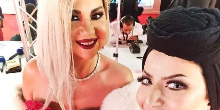 مي مصطفى في مهرجان القاهرة بإطلالة من توقيع محمود غالي.