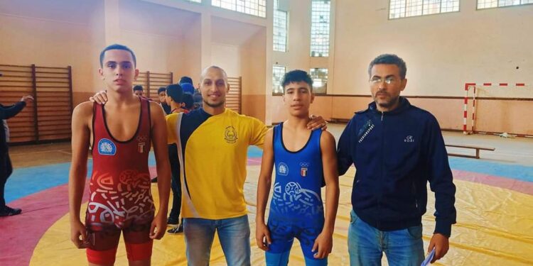 علي ابو محمد يحصد كافةً المركز  ببطولة  المحافظه للمدارس للمصارعه الرومانيه