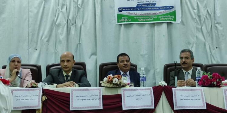 الدكتور ممدوح مهدي … مجهودات متواصلة لدمج طلاب كليات جامعة حلوان للالتحاق بالمشروع القومي لمحو الأمية.