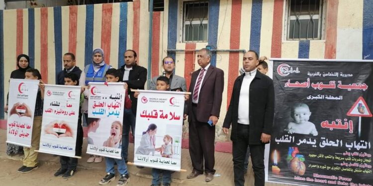 الكشف على ١٧٥ طفل ضمن مبادرة “سلامة قلبك” بقرية الغريب.