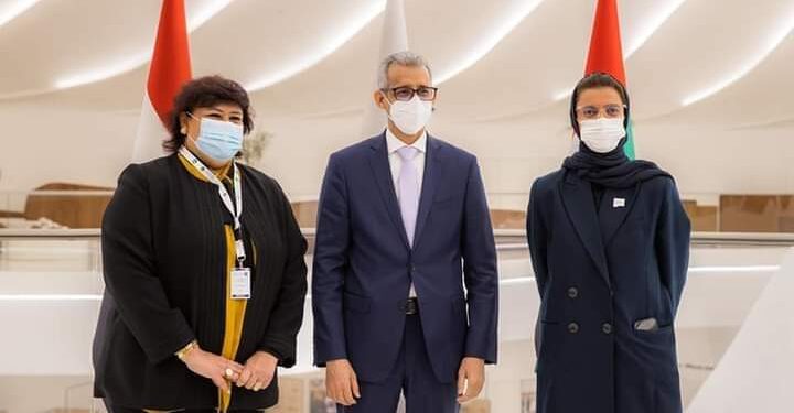 وزيرة الثقافة تشارك في المؤتمر الصحفى الخاص باعلان جدول أعمال الدورة الـ 22 لمؤتمر الوزراء