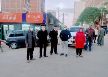 حملة اشغالات موسعة بابشواي لرفع حالات التعدي على الطريق العام