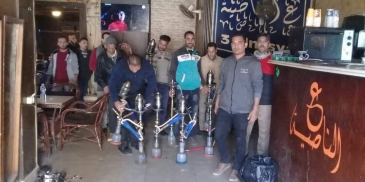 محافظ أسيوط : مصادرة 26 شيشة خلال حملة لمتابعة تطبيق الاجراءات الاحترازية بحي شرق