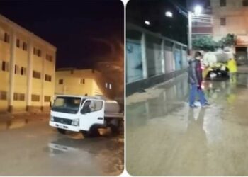 محافظ البحيرة يوجه برفع تراكمات مياة الأمطار داخل المدارس والمعاهد