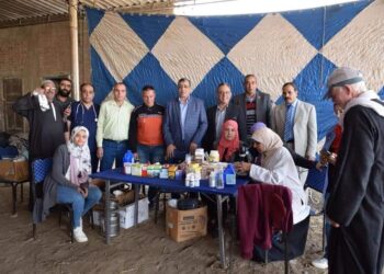 جامعة المنوفية : قوافل طبية بقرية دناصور مركز الشهداء
