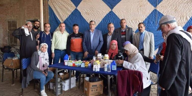 جامعة المنوفية : قوافل طبية بقرية دناصور مركز الشهداء