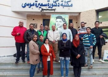 محافظ الغربية يشيد بجهود مبادرة ” بشبابها هتكون جنة” لتزيين مكتبة سميرة موسى بزفتى. 