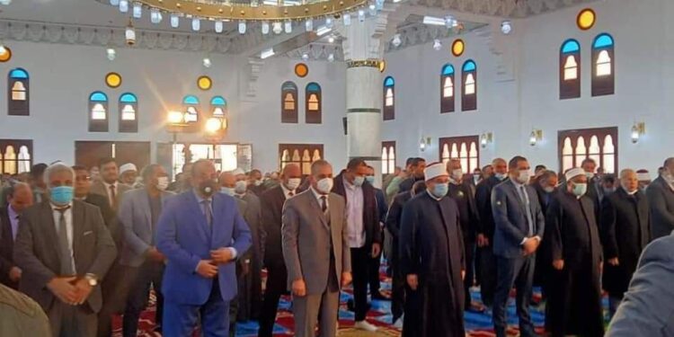 إفتتاح مسجد الأنصاري بقرية طويلة بكفر الشيخ في حضور وزير الاوقاف وقيادات المحافظة