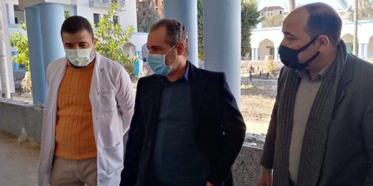 وكيل صحة الغربية يستقبل وفد وزارة الصحة لمتابعة تطوير مستشفيات الحميات بالمحافظة.