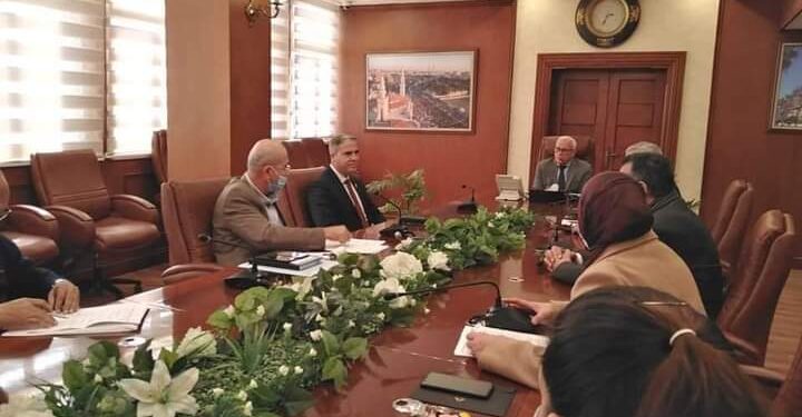 الغضبان : يناقش معدلات التنفيذ الحالية لعدد من المشروعات