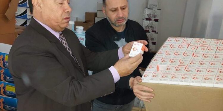 ضبط 5000عبوه ادويه بشريه خاصه بالكورونا مجهوله المصدر بطنطا