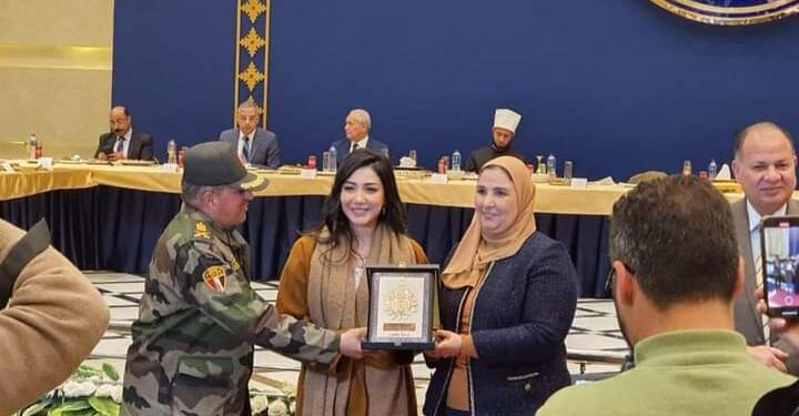 تكريم الفنانة الشابه شيماء المغربي بعد أحياء حفل يوم اليتيم