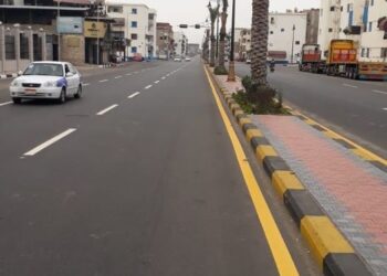 بدء أعمال تخطيط شارع