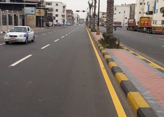 بدء أعمال تخطيط شارع