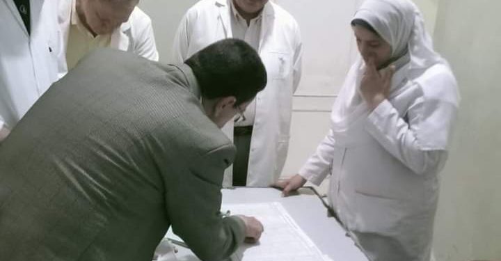 جولة تفقدية للدكتور مصطفي عبد المعطي للمركز الطبي ووحدة جنبواي بإدارة ايتاي البارود