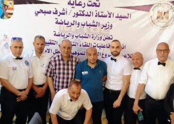 بالسلام الوطني انطلقت بطوله المشاريع القوميه للعبه الملاكمه بالمدينه الشبابيه بأبي قير