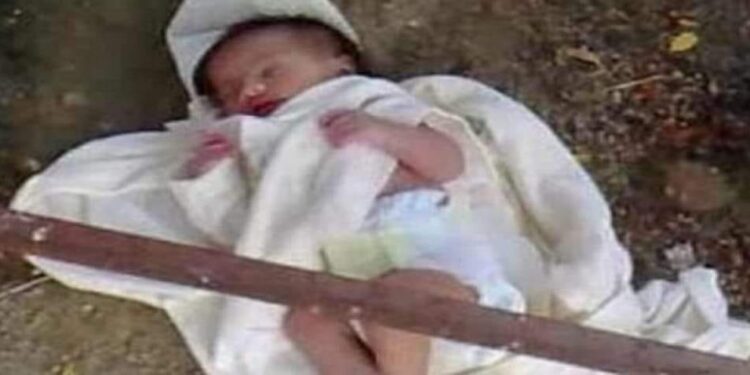 جثة طفل حديث الولادة