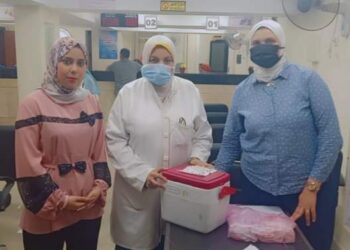 مركز تموين حى شرق اسكندرية يستضيف قافلة طبية لتطعيم المواطنين