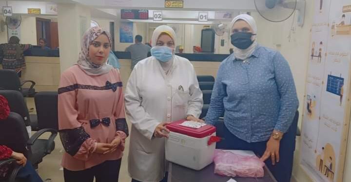 مركز تموين حى شرق اسكندرية يستضيف قافلة طبية لتطعيم المواطنين
